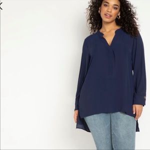 COPY - Eloquii Notch Collar Tunic New with tags